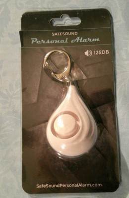 Safesound Personal Alarm Key Chain 125 DB White