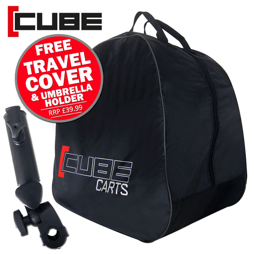 Cube Golf Trolley by SkyMax One Click 3 Wheel Folding Cart Lightweight! NEW! - Picture 2 of 28