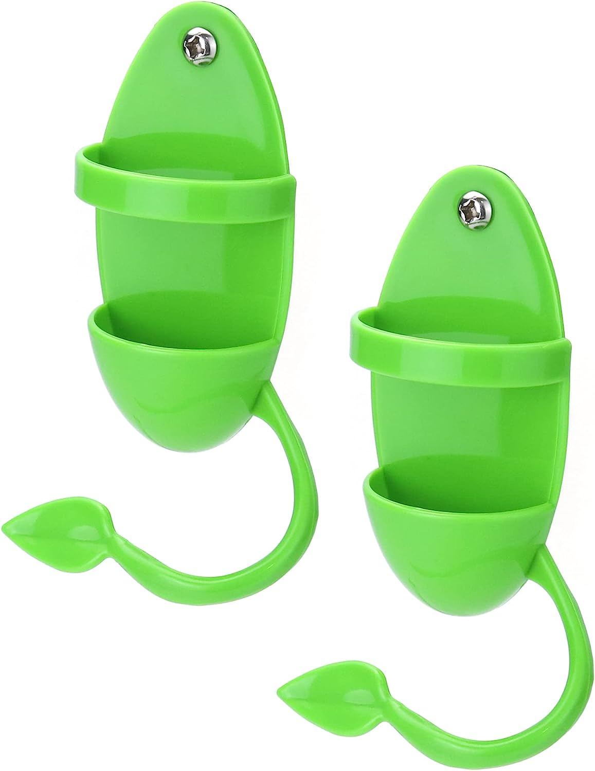 ® 2Pcs Parrot Cuttlebone Holder with Perch Stand, Bird Feeder Station