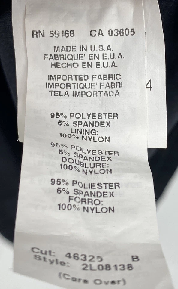 Karen Kane Preowned Women’s Black/White Flowy Dress 3/4” Sleeves Size Large - Image 4 of 4