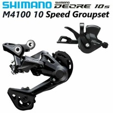 Leva Cambio Shimano DEORE M4100 + Deragliatore Posteriore M4120 Gruppo 10 Velocità MTB