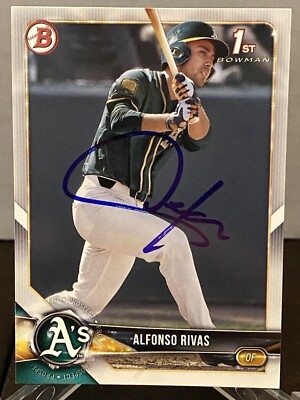 2018 BOWMAN DRAFT 1ST EDITION ALFONSO RIVAS IP SIGNED CARD | eBay