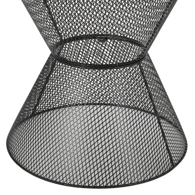 Outdoor Modern Metal Mesh Hourglass Side Table | eBay