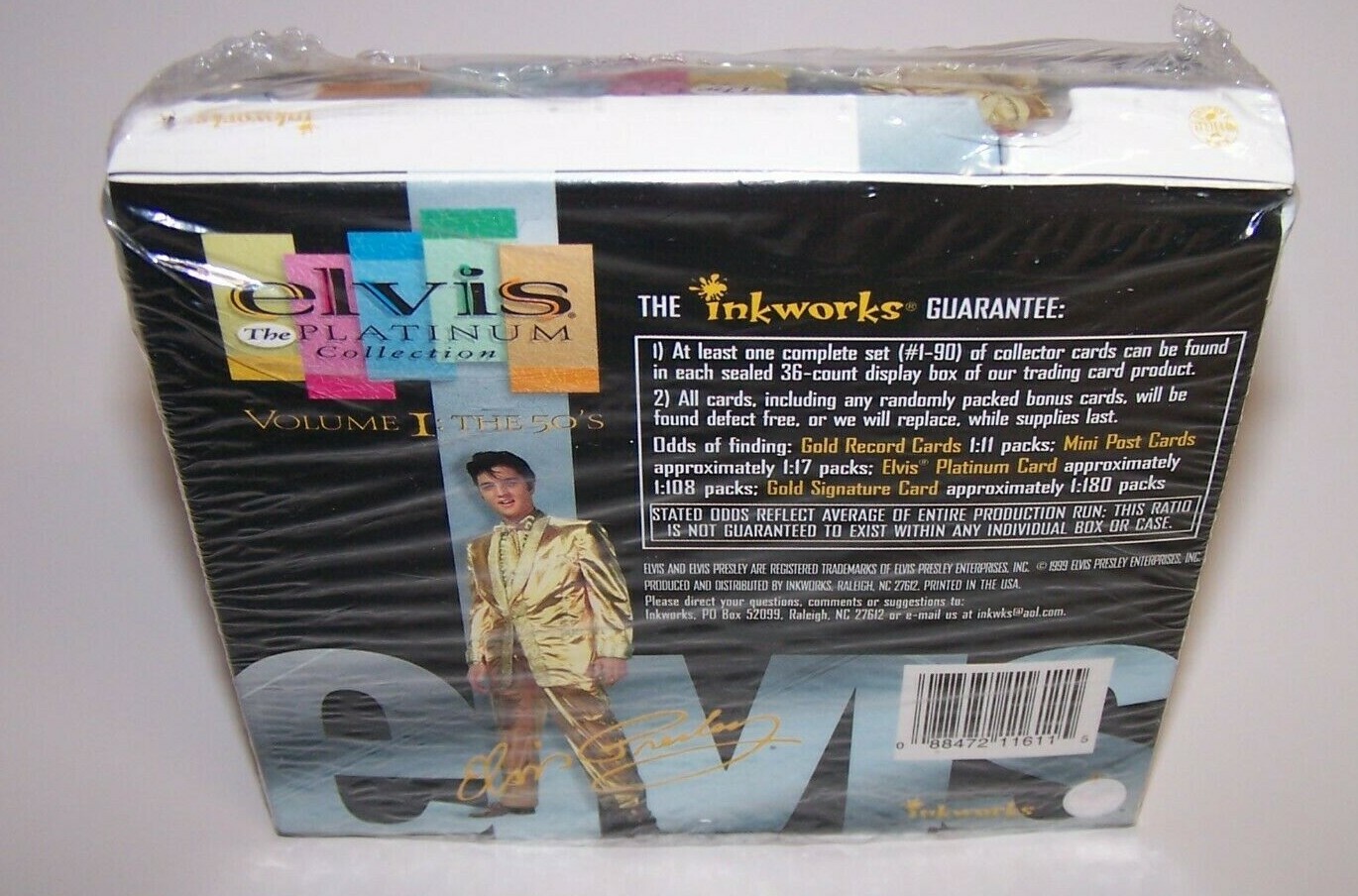 Elvis Presley Platinum Collection Cards Volume I 1999 Inkworks New Sealed - Picture 4 of 6