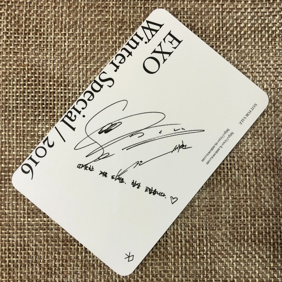 EXO SEHUN直筆サイン EXO SEHUN直筆サイン 【公式通販】