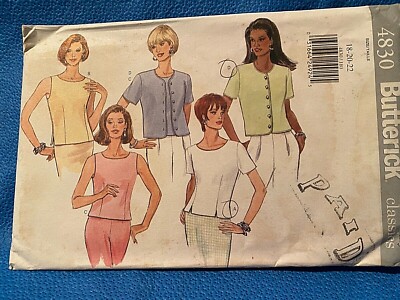 McCalls Sewing Pattern 1990s Misses Top Size 18-20-22 Uncut 4830
