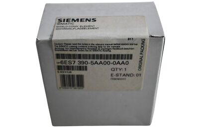 NEW SEALED Siemens 6ES7390-5AA00-0AA0 SIMATIC S7, Shield support element 80 mm w