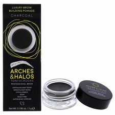 Arches and Halos Luxury Brow Building Pomade for Women - Charcoal - 0.106 oz