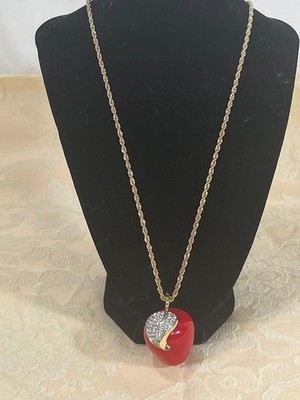 Kenneth Jay Lang !990's Vintage Apple Necklace