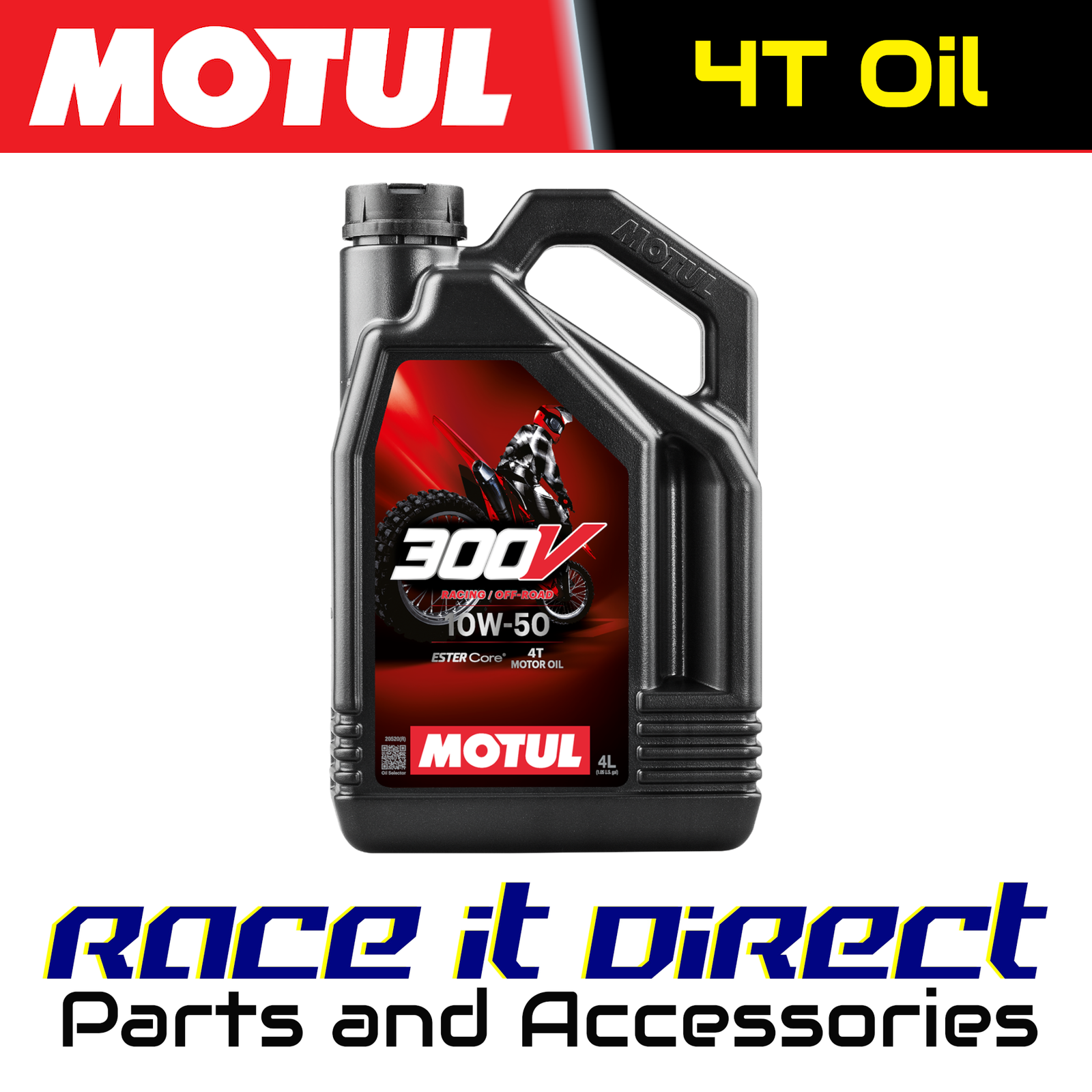 MOTUL 300V Factory Line Off Road 10W50 4T Engine Oil 4L