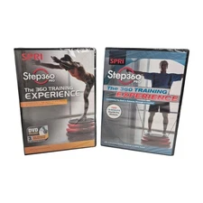 Lot of 2 SPRI Step360 Pro 360 Training Experience Cardio Balanace Workout  DVD