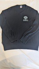 Franklin And Marshall V Neck Knitted Sweatshirt - Mens Size XL - Black