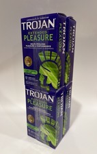 Trojan Extended Pleasures Latex Condom - Pack Of 4 48 Count Exp 07/26.