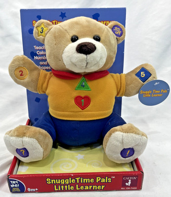 Caltoy Snuggletime Pals Little Learner Bear Educational New