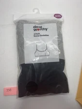 2pk Scoop Bralette Deal Worthy Black/gray XXL.