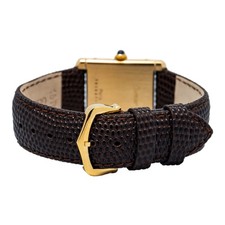 Cartier Tank Louis 78086 18k Yellow Gold White Dial Manual Unisex Watch 23x30mm 5