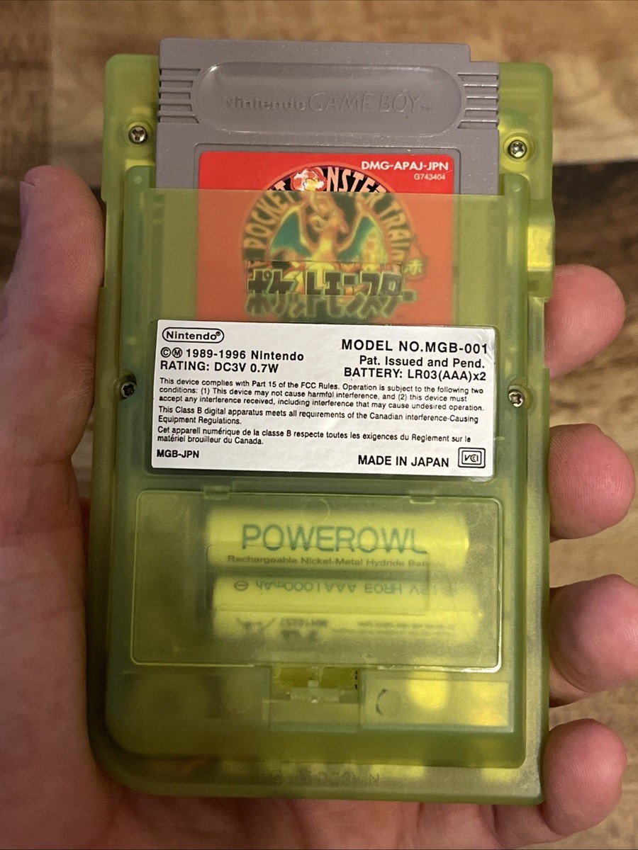 Nintendo Game Boy Pocket Extreme Green Translucent MGB-001 Reshell