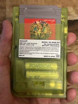 Nintendo Game Boy Pocket Extreme Green Translucent MGB-001 Reshell