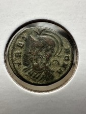 Ancient Roman Bronze Coin URBS ROMA Wolf and Twins Heraclea Mint Constantine Era