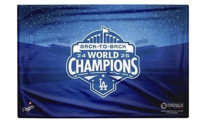 LA Dodgers Mental Health Awareness Night Blanket World Champs SGA