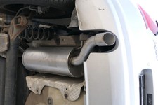 VW Polo 6R Auspuff Endschalldämpfer hinten + Mittelschalldämpfer