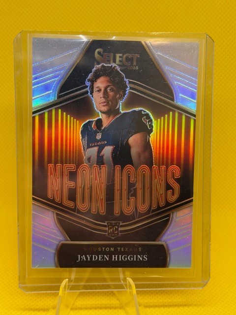 2025 Panini Select #9 Jayden Higgins Neon Icons