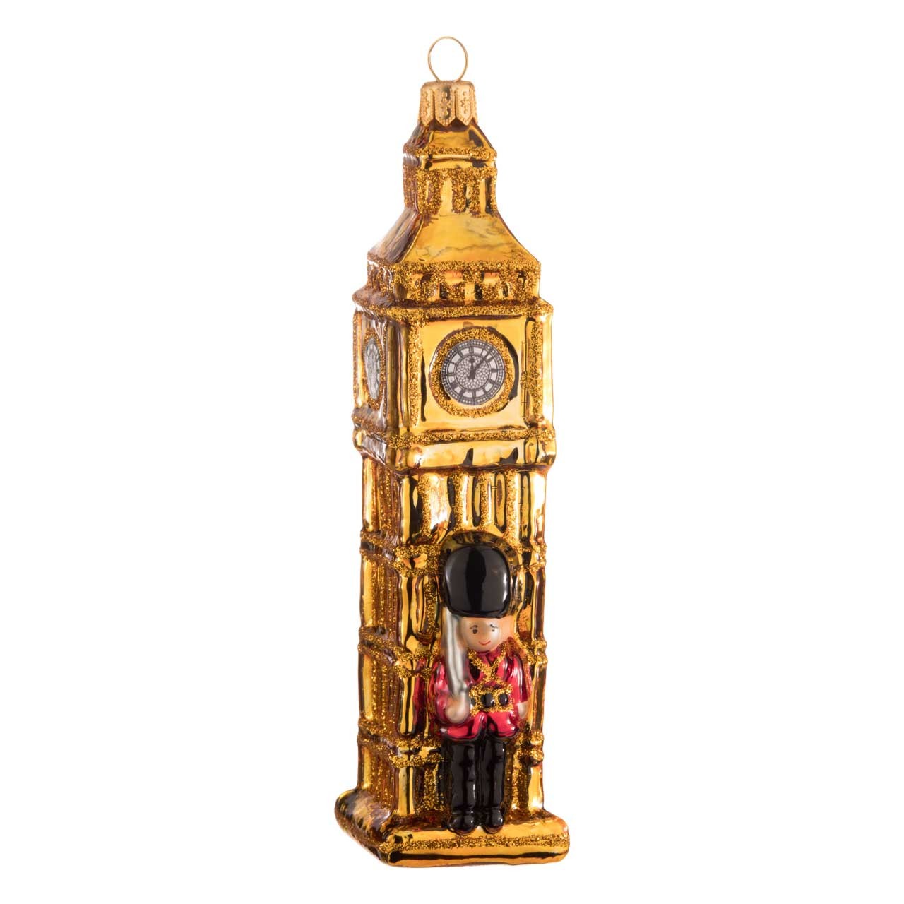 Christbaumkugel Figur "Londoner Wahrzeichen" Christbaumschmuck Glas Weihnachten