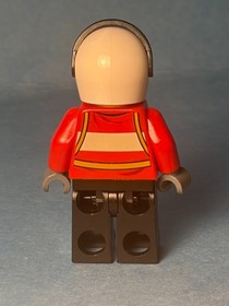 LEGO City Fire Minifig cty0349 - Male Pilot - Scratches/No Cracks