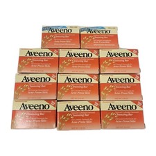 VINTAGE AVEENO Cleansing Bar trial size .9oz 11 pk bundle For Acne Prone Skin