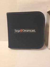 CIB Sega Dreamcast 16 Disc Zip-Up Carrying Case Storage Game CD Holder Official 