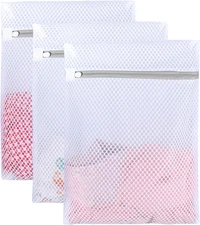 Mesh Laundry Bag - 3 Pack Durable and Reusable Wash Bag Travel Organization Bag 