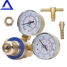 Dual Gauge Oxygen Solid CGA540 Regulator 0-4000PSI for Victor Torch Cutting