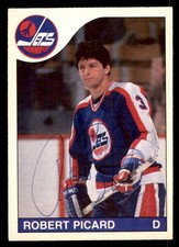 1985 OPC O-Pee-Chee Hockey #215 Robert Picard Signed Autograph (no COA)