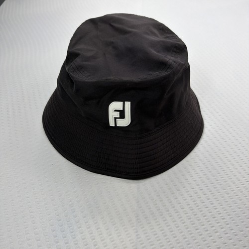 FootJoy DryJoys Waterproof Bucket Golf Hat Adult Size Large Black Sun