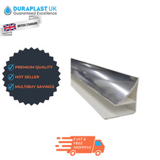 Trims Cladding Wall Panels Bathroom PVC Shower Coving Corner White  Chrome