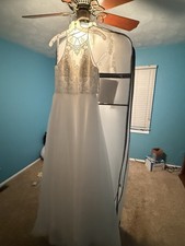 Brand New Wedding Dress Jacket Belt and Veil Size 12 Shoes 9 1/2 Bridal