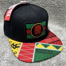 Black Panther Wakanda Forever Snapback Hat Multicolor OSFM Marvel