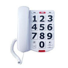 Corded Big Button Landline Phones for Seniors Home, Single Line Easy to Read ...