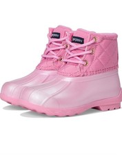 Girls Kids Sperry Quilted Port Boot Sz 6