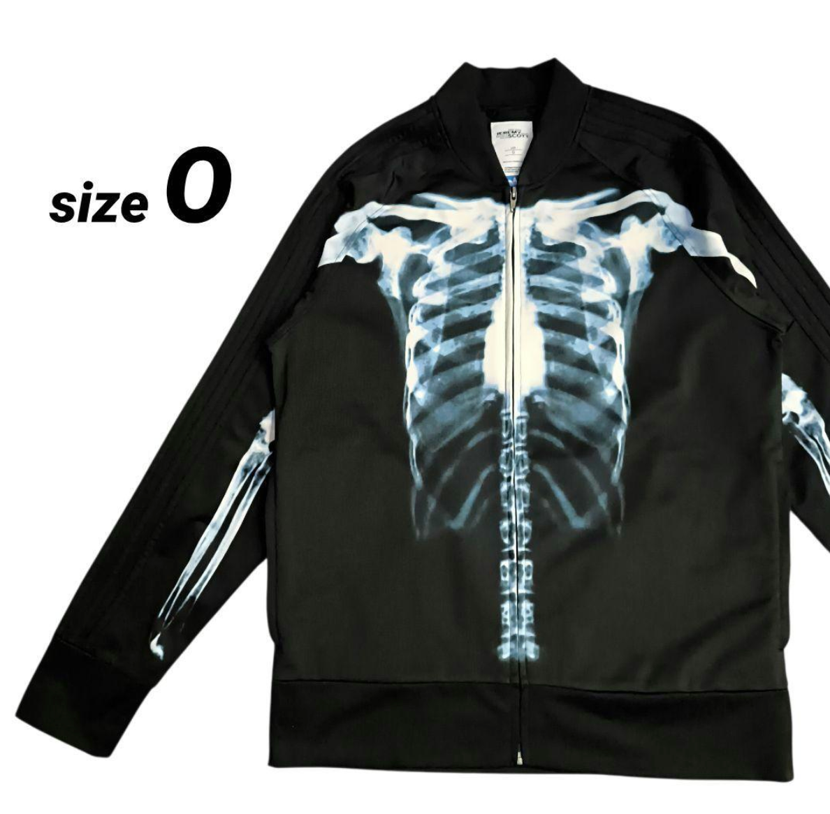 Adidas X Jeremy Scott X-Ray Black Jacket Size O Men's From Japan