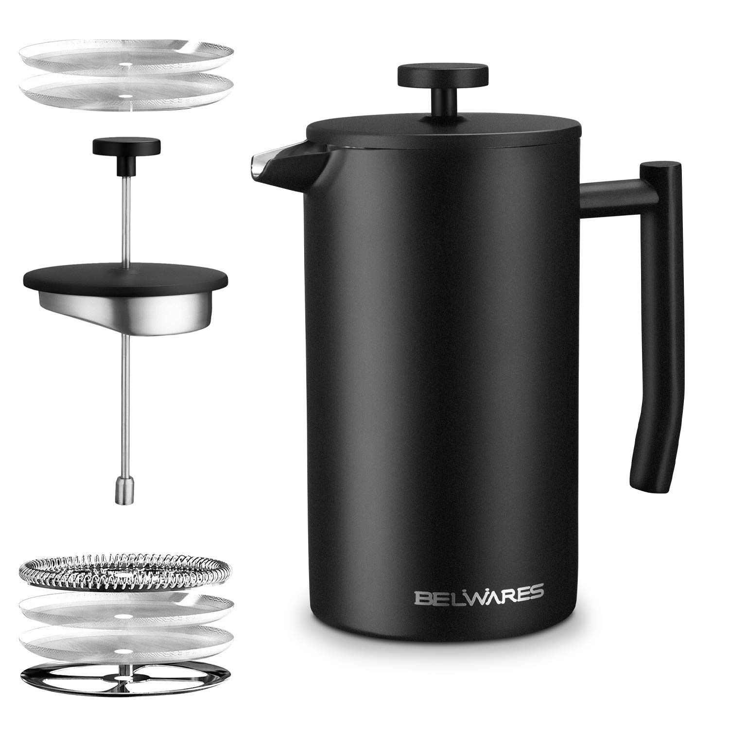 Coffee Maker 34 Oz - Insulated Coffee Press Stainless Steel 
