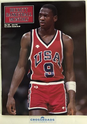Beckett Basketball Monthly Magazine Issue #10 (May 1991) MICHAEL JORDAN USA