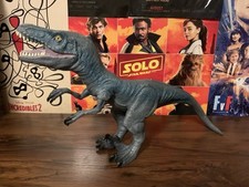 Large Velociraptor Soft Rubber Vinyl Dinosaur 18  Jurassic Toys R Us 2014 