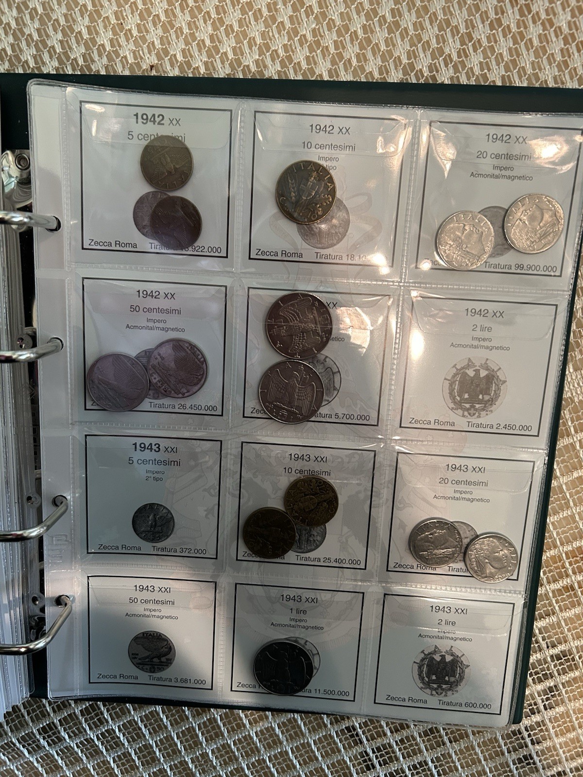 Coins Kingdom of Italy-Vittorio Emanuele III- 1900/1943 With Binder Album