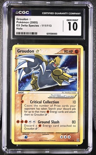 Groudon ★ graded CGC 10 for sale on eBay
