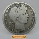 1909 Barber Silver Half Dollar - #C55300NQ