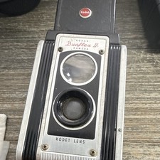 Vintage 1950s Kodak Duaflex II Pseudo TLR Camera w/ Vintage Florida Label