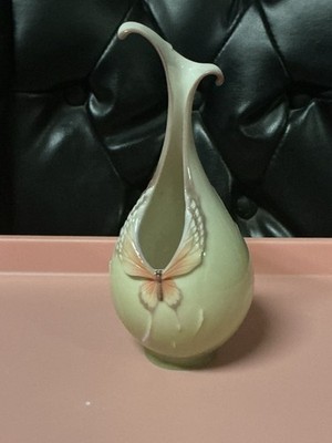 Franz Collection Fine Porcelain Small Papillon Butterfly Vase