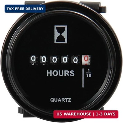 Mechanical Hour Meter Gauge - AIMILAR Professional Engine Hourmeter DC 8-80V for