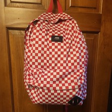 Vans Backpack Old Skool H2O Check Chili Pepper/Checkerboard School Book Bag